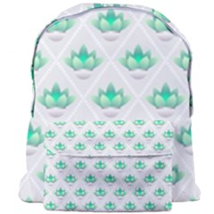 Plant Pattern Green Leaf Flora Giant Full Print Backpack by Semog4