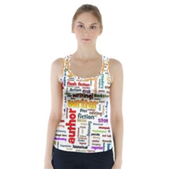 Writing Author Motivation Words Racer Back Sports Top