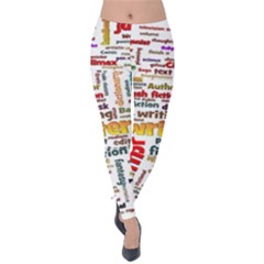 Writing Author Motivation Words Velvet Leggings