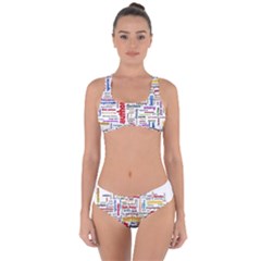 Writing Author Motivation Words Criss Cross Bikini Set by Semog4