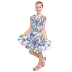Flower Kids  Short Sleeve Dress by zappwaits
