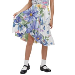 Flower Kids  Ruffle Flared Wrap Midi Skirt