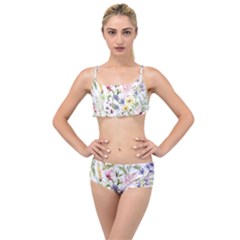 Bunch Of Flowers Layered Top Bikini Set by zappwaits