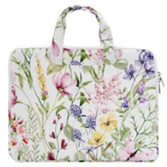 Bunch Of Flowers Macbook Pro 13  Double Pocket Laptop Bag