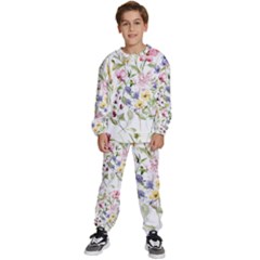 Bunch Of Flowers Kids  Sweatshirt Set