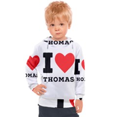 I Love Thomas Kids  Hooded Pullover by ilovewhateva