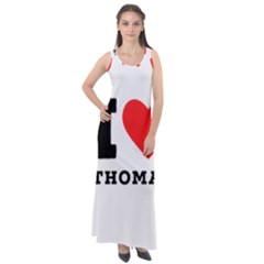 I Love Thomas Sleeveless Velour Maxi Dress by ilovewhateva