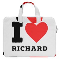 I Love Richard Macbook Pro 13  Double Pocket Laptop Bag