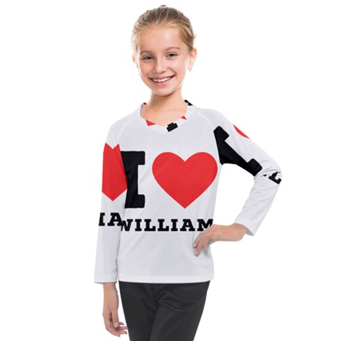 I Love William Kids  Long Mesh Tee by ilovewhateva