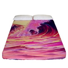 Wave Waves Ocean Sea Fitted Sheet (king Size)