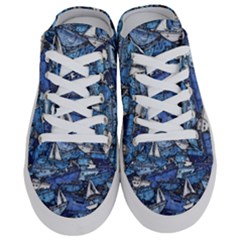 Boat Ship Background Pattern Half Slippers