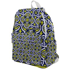 Tiles Panel Decorative Decoration Traditional Pattern Top Flap Backpack by Ravend
