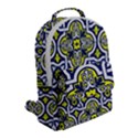 Tiles Panel Decorative Decoration Traditional Pattern Flap Pocket Backpack (Small) View2