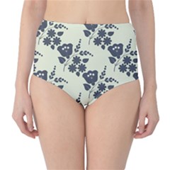 Flower Roses Rose Floral Flora Pattern Vintage Classic High-waist Bikini Bottoms