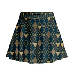 Background Non Seamless Pattern Mini Flare Skirt