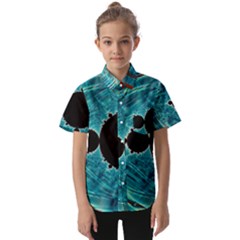 Fractal Abstract Background Kids  Short Sleeve Shirt