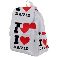I Love David Top Flap Backpack by ilovewhateva