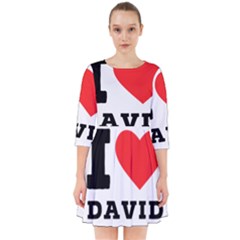 I Love David Smock Dress by ilovewhateva