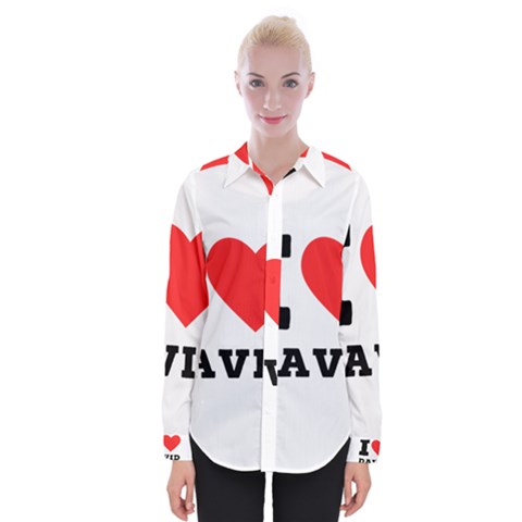 I Love David Womens Long Sleeve Shirt by ilovewhateva