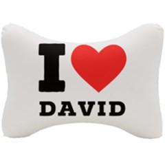 I Love David Seat Head Rest Cushion by ilovewhateva