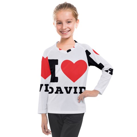 I Love David Kids  Long Mesh Tee by ilovewhateva