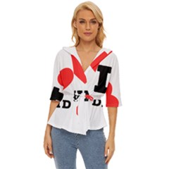 I Love David Lightweight Drawstring Hooded Top by ilovewhateva