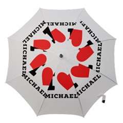 I Love Michael Hook Handle Umbrellas (medium) by ilovewhateva