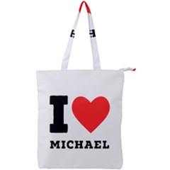 I Love Michael Double Zip Up Tote Bag by ilovewhateva