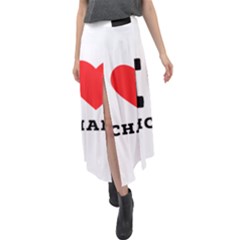 I Love Michael Velour Split Maxi Skirt by ilovewhateva