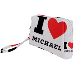 I Love Michael Wristlet Pouch Bag (small) by ilovewhateva