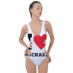 I Love Michael Side Cut Out Swimsuit by ilovewhateva