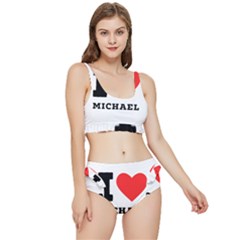 I Love Michael Frilly Bikini Set by ilovewhateva