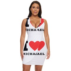 I Love Michael Draped Bodycon Dress by ilovewhateva