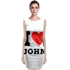 I Love John Classic Sleeveless Midi Dress