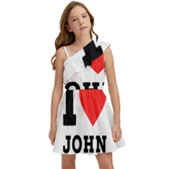 I Love John Kids  One Shoulder Party Dress by ilovewhateva