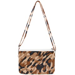 Abstract Camouflage Pattern Double Gusset Crossbody Bag by Jack14