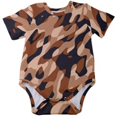 Abstract Camouflage Pattern Baby Short Sleeve Bodysuit