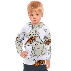 Cat Playing The Violin Art Kids  Hooded Pullover by oldshool