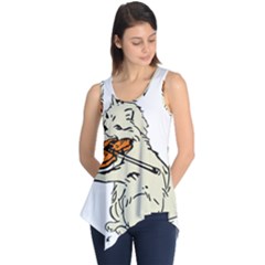 Cat Playing The Violin Art Sleeveless Tunic by oldshool