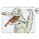 Cat Playing The Violin Art Canvas Cosmetic Bag (XXL) View2