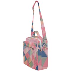 Background Geometric Triangle Crossbody Day Bag by Semog4