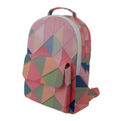 Background Geometric Triangle Flap Pocket Backpack (large) by Semog4