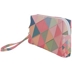 Background Geometric Triangle Wristlet Pouch Bag (small) by Semog4
