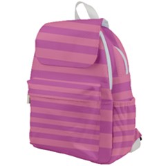 Pink Stripes Striped Design Pattern Top Flap Backpack by Semog4