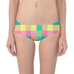 Checkerboard-pastel-squares- Classic Bikini Bottoms by Semog4