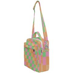 Checkerboard-pastel-squares Crossbody Day Bag by Semog4