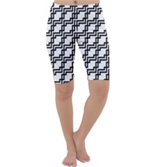 Pattern-monochrome-repeat Cropped Leggings 