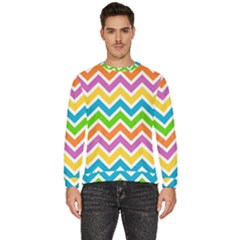 Chevron-pattern-design-texture Men s Fleece Sweatshirt by Semog4
