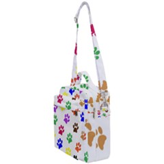 Pawprints-paw-prints-paw-animal Crossbody Day Bag by Semog4