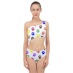 Pawprints-paw-prints-paw-animal Spliced Up Two Piece Swimsuit by Semog4